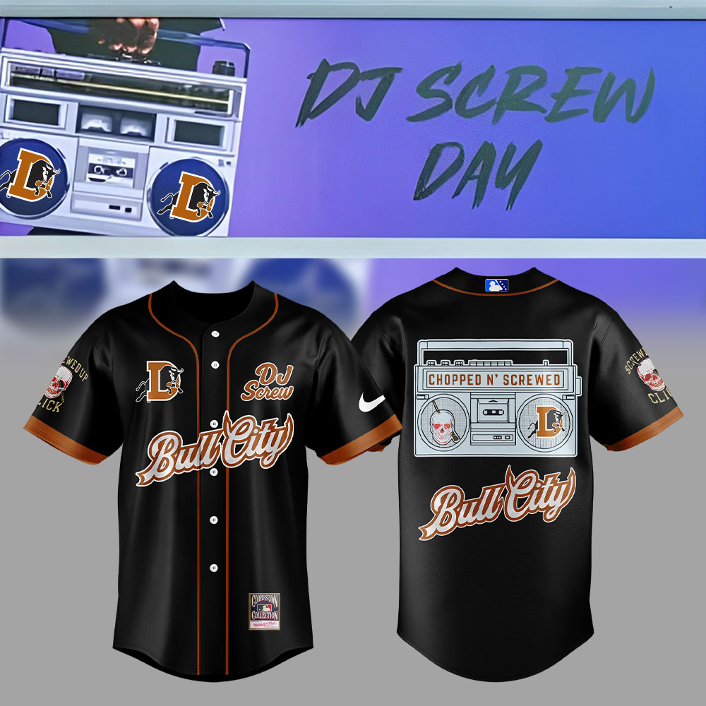 Durham Bulls x DJ Screw Day 2025 Baseball Jersey Durham Bulls x DJ Screw Day 2025 Baseball Jersey