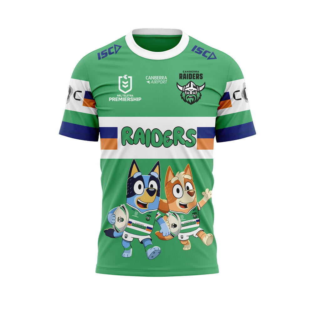 Canberra Raiders NRL x Bluey and Bingo 2025 Shirt Canberra Raiders NRL x Bluey and Bingo 2025 Shirt