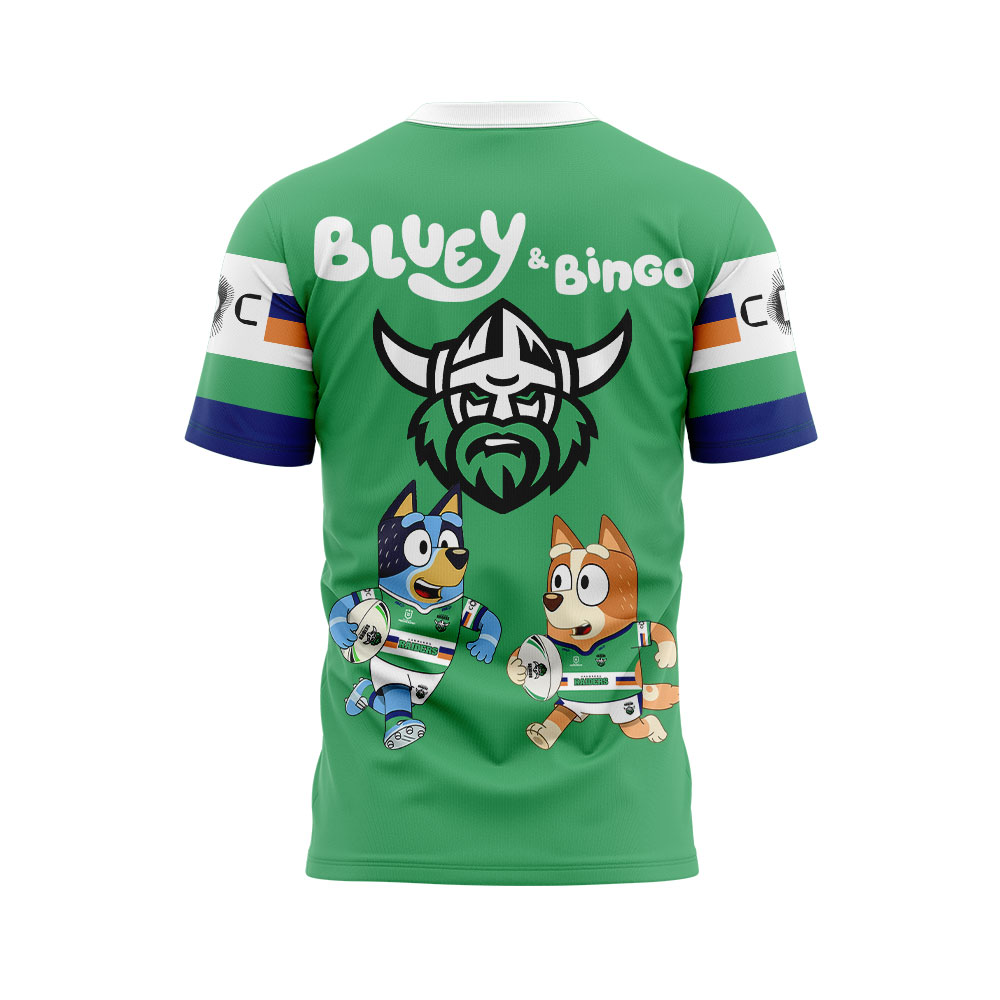 Canberra Raiders NRL x Bluey and Bingo 2025 Shirt Canberra Raiders NRL x Bluey and Bingo 2025 Shirt