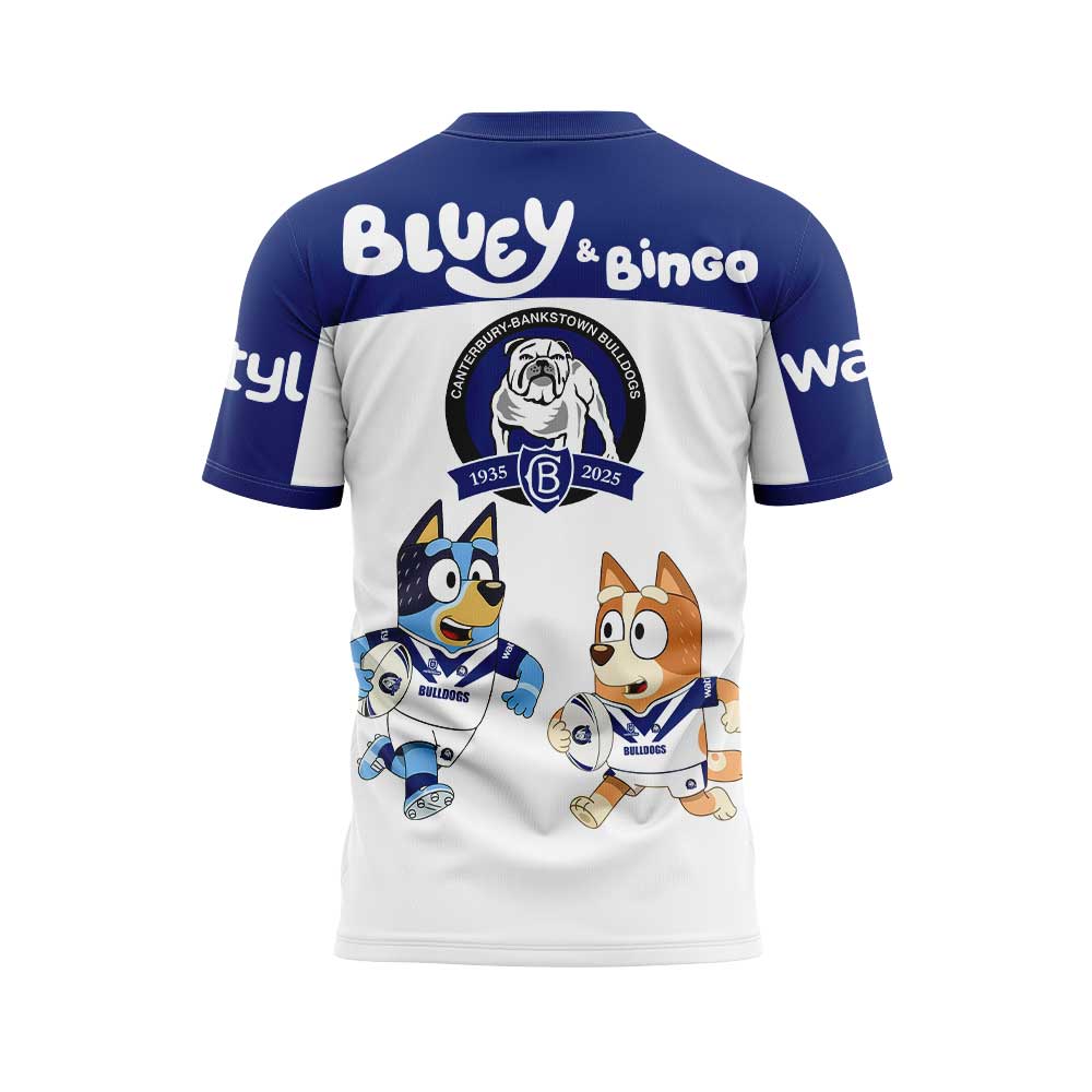 Canterbury Bulldogs NRL x Bluey and Bingo 2025 Shirt Canterbury Bulldogs NRL x Bluey and Bingo 2025 Shirt