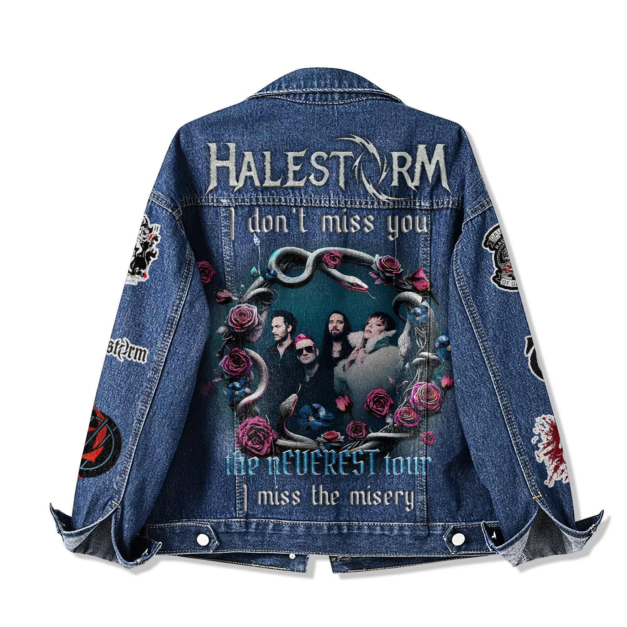 Halestorm The nEverest Duality Tour 2025 Denim Jacket Halestorm The nEverest Duality Tour 2025 Denim Jacket