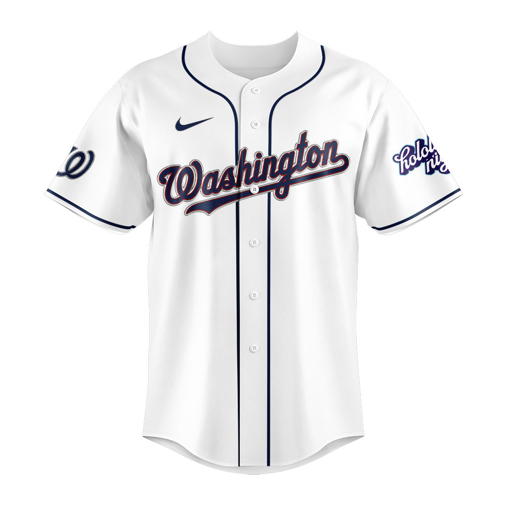 Washington Nationals MLB x Hololive Night Baseball Jersey Washington Nationals MLB x Hololive Night Baseball Jersey