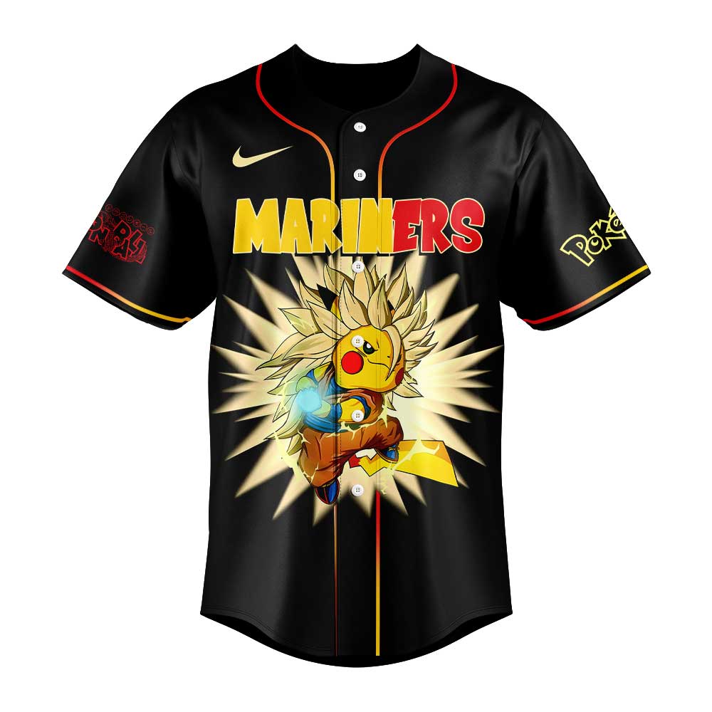 Seattle Mariners Pikachu x DragonBall Limited Edition Jersey Seattle Mariners Pikachu x DragonBall Limited Edition Jersey