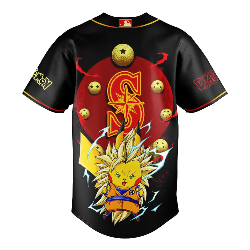 Seattle Mariners Pikachu x DragonBall Limited Edition Jersey Seattle Mariners Pikachu x DragonBall Limited Edition Jersey