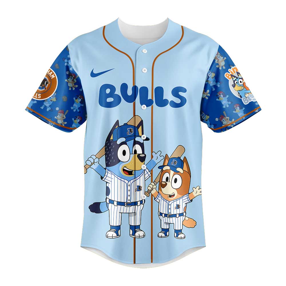 Durham Bulls x Bluey and Bingo 2025 Baseball Jersey Durham Bulls x Bluey and Bingo 2025 Baseball Jersey