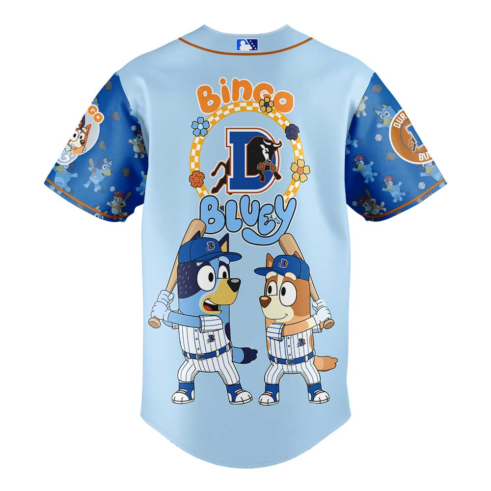 Durham Bulls x Bluey and Bingo 2025 Baseball Jersey Durham Bulls x Bluey and Bingo 2025 Baseball Jersey