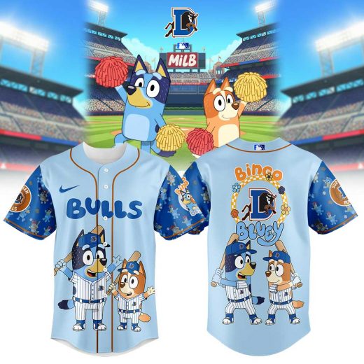 Durham Bulls x Bluey and Bingo 2025 Baseball Jersey