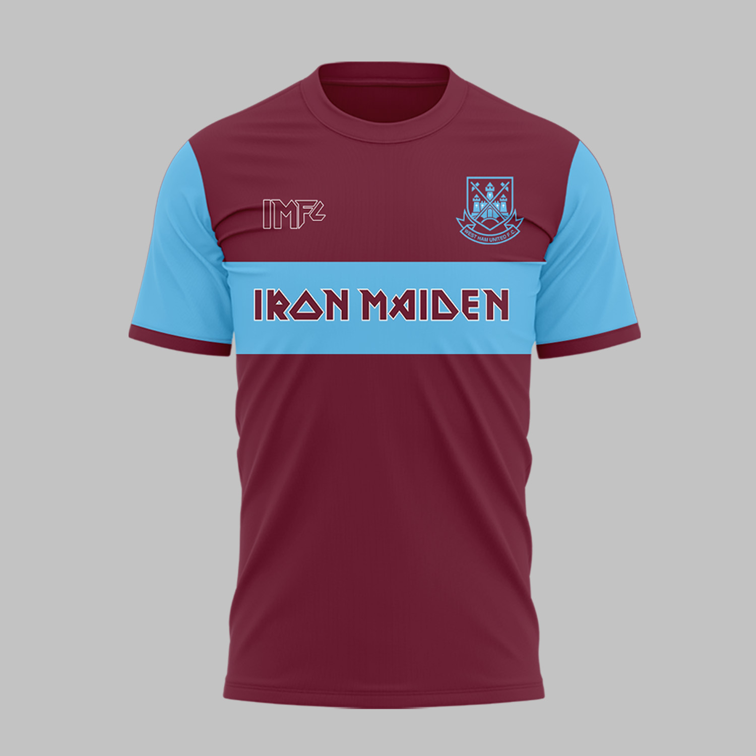 Iron Maiden x West Ham United 2025 Custom Name Shirt Iron Maiden x West Ham United 2025 Custom Name Shirt
