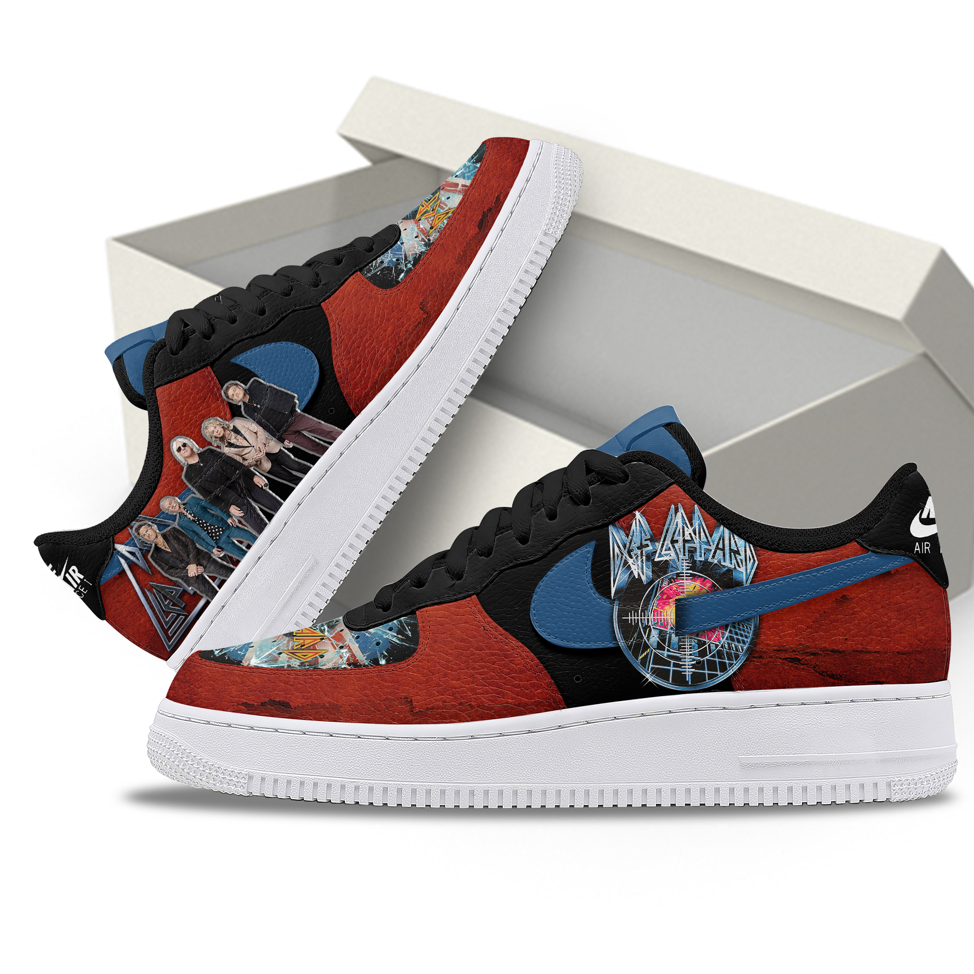 Def Leppard Rock Til You Drop THE WORLD TOUR 2025 Premium Air Force 1 Sneakers Def Leppard Rock Til You Drop THE WORLD TOUR 2025 Premium Air Force 1 Sneakers
