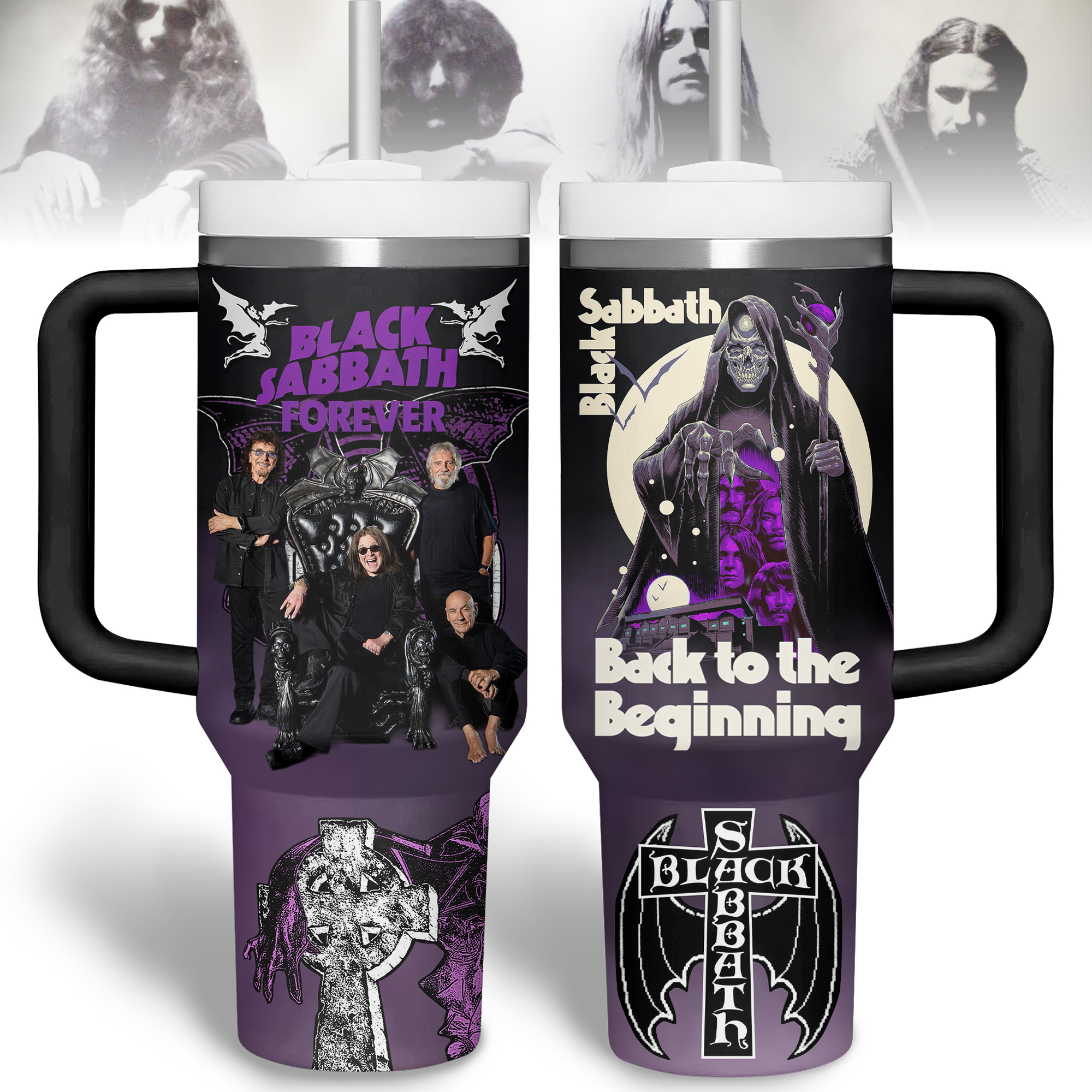 Black Sabbath 2025 Tour Gift For Fans 40oz Stanley Tumbler Black Sabbath 2025 Tour Gift For Fans 40oz Stanley Tumbler