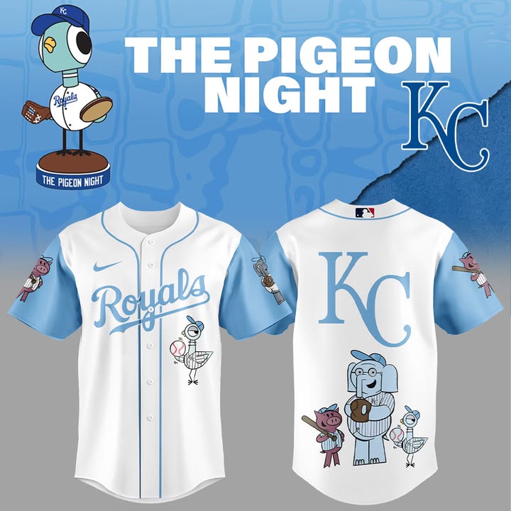 Kansas City Royals The Pigeon Night 2025 Special Jersey Kansas City Royals The Pigeon Night 2025 Special Jersey