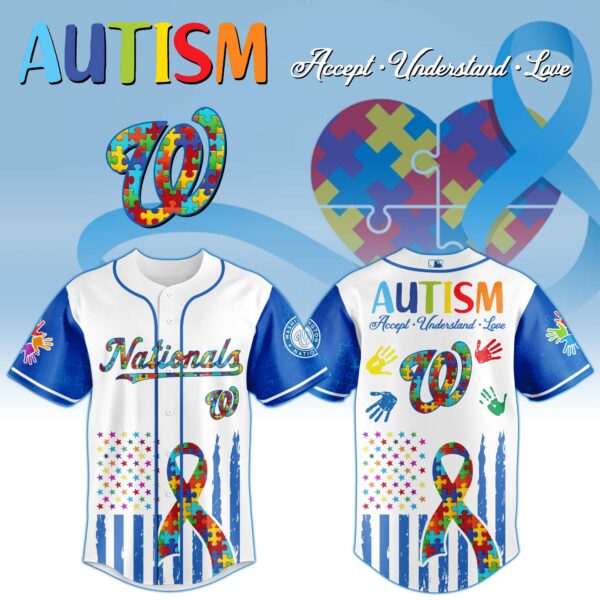 Washington Nationals × Special Autism Awareness Month Limited Edition Jersey Washington Nationals × Special Autism Awareness Month Limited Edition Jersey