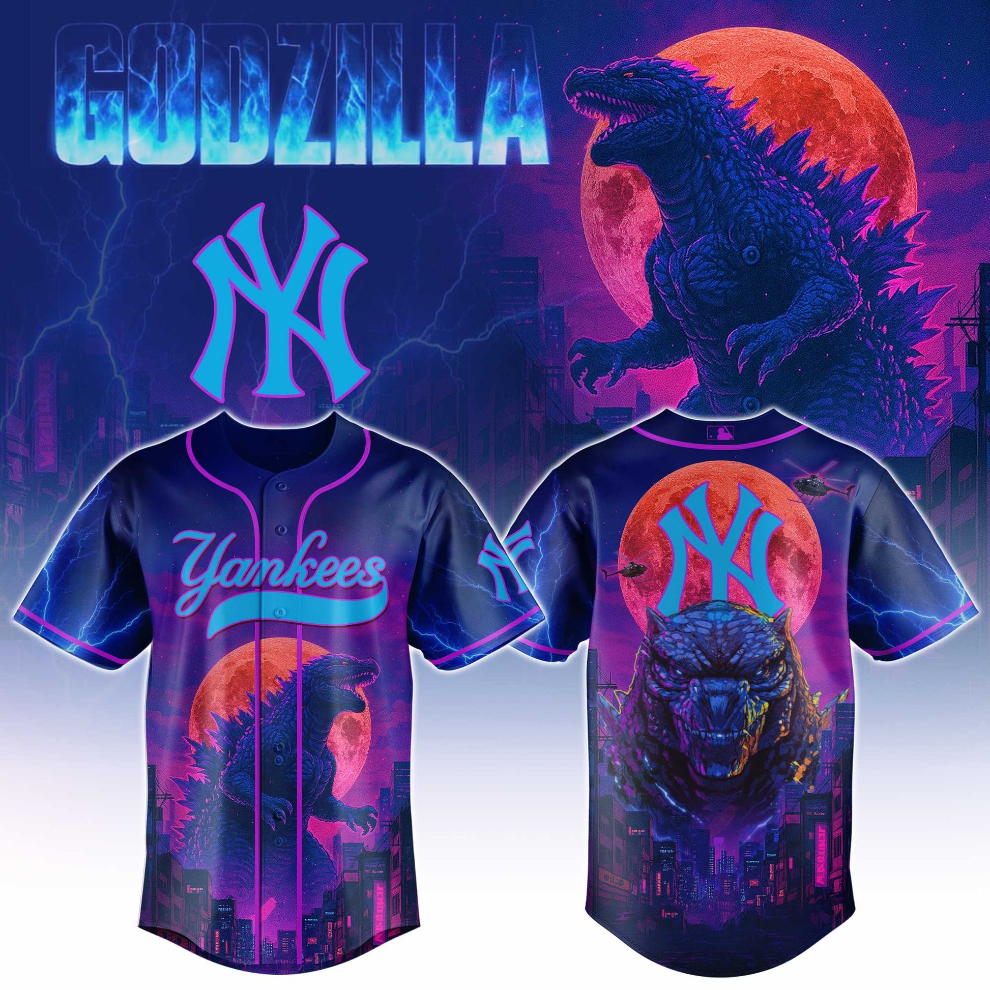 New York Yankees Special Godzilla Limited Edition Jersey New York Yankees Special Godzilla Limited Edition Jersey