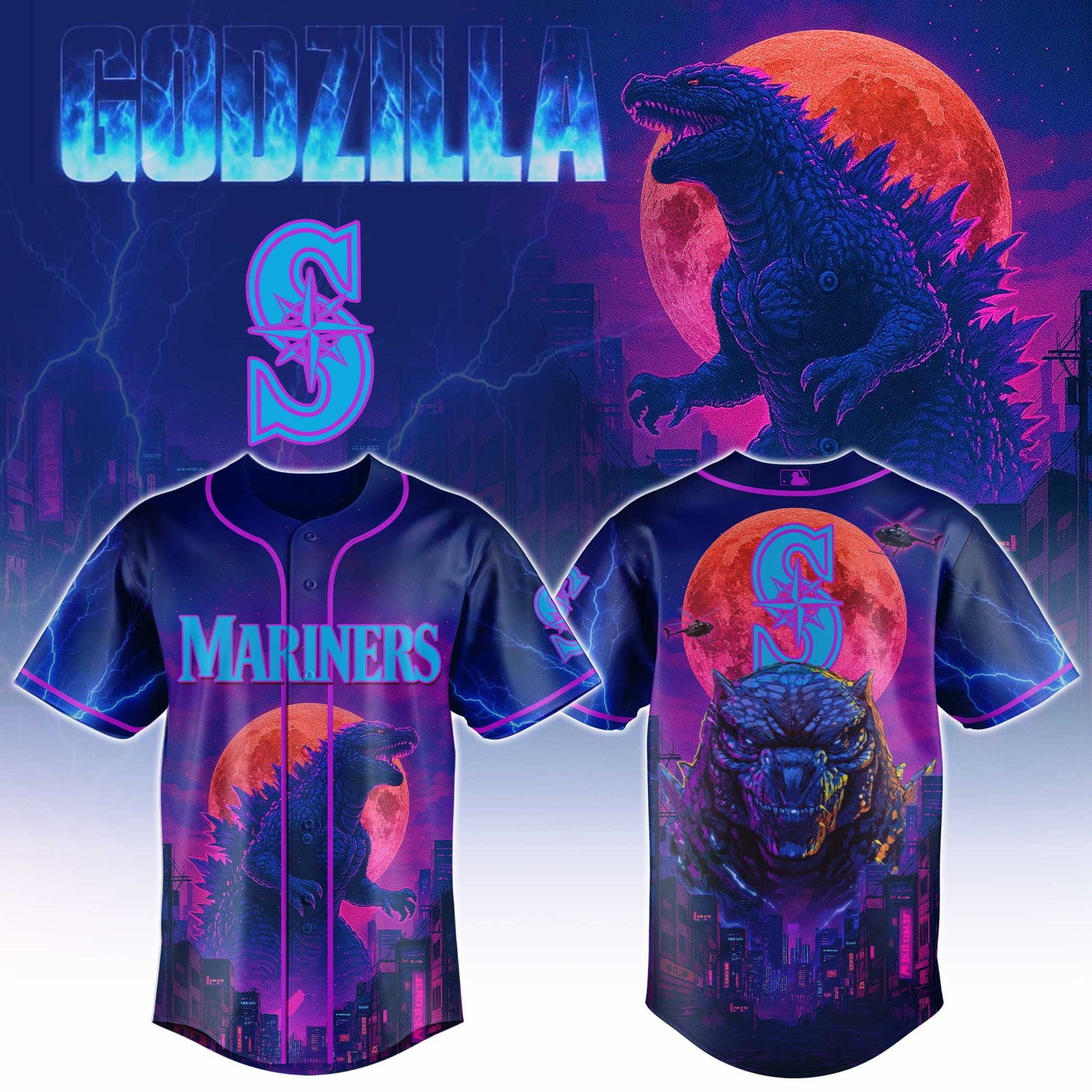 Seattle Mariners Special Godzilla Limited Edition Jersey Seattle Mariners Special Godzilla Limited Edition Jersey