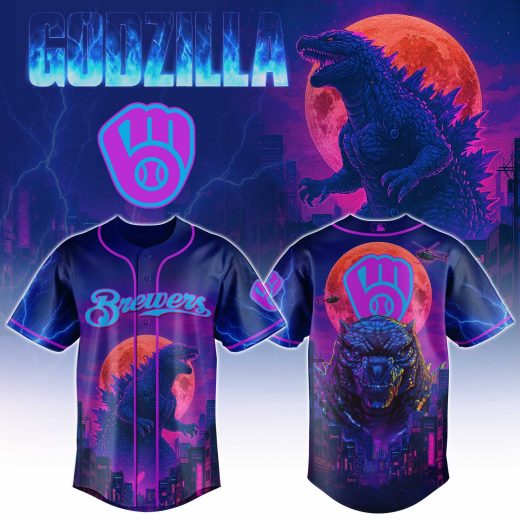 Milwaukee Brewers Special Godzilla Limited Edition Jersey