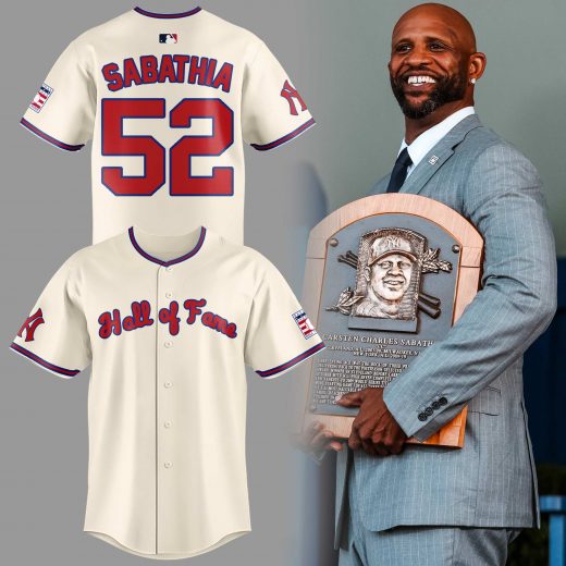 New York Yankees CC Sabathia x Hall Of Fame 2025 Jersey