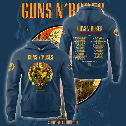 Guns N' Roses x Bulgaria Tour Hoodie - For Fan!