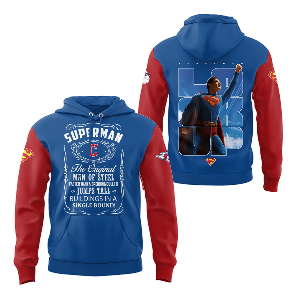 Cleveland Guardians x Superman Look Up Limited Edition Hoodie Set Cleveland Guardians x Superman Look Up Limited Edition Hoodie Set
