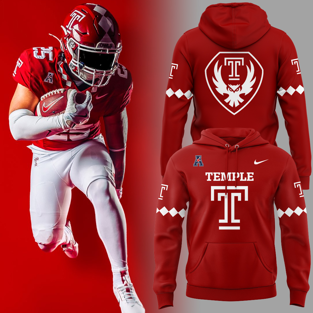 Temple Owls Football New 2025 Limited Edition Hoodie Set Temple Owls Football New 2025 Limited Edition Hoodie Set