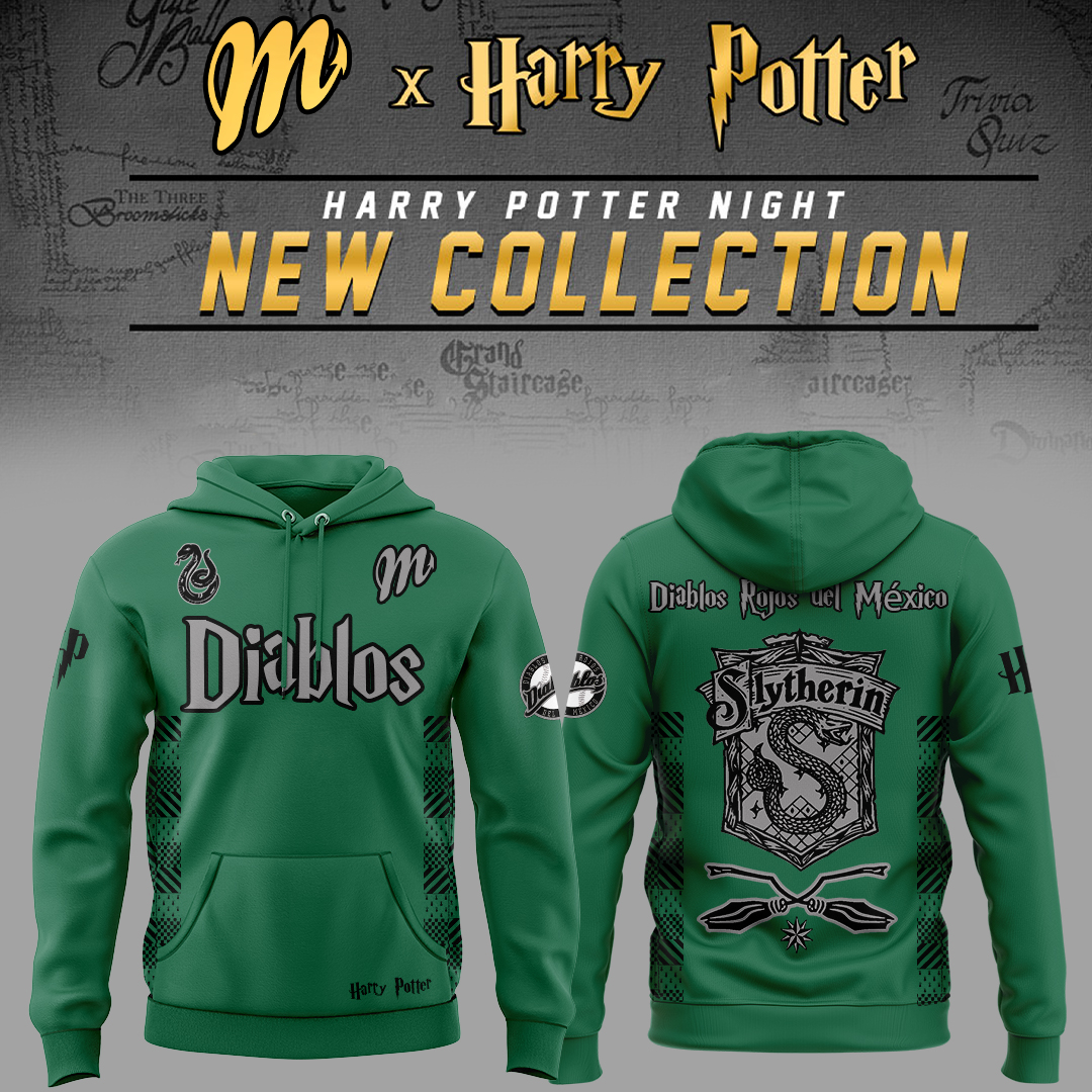 Limited Edition Diablos Rojos del México x Harry Potter Night Slytherin House Hoodie Limited Edition Diablos Rojos del México x Harry Potter Night Slytherin House Hoodie