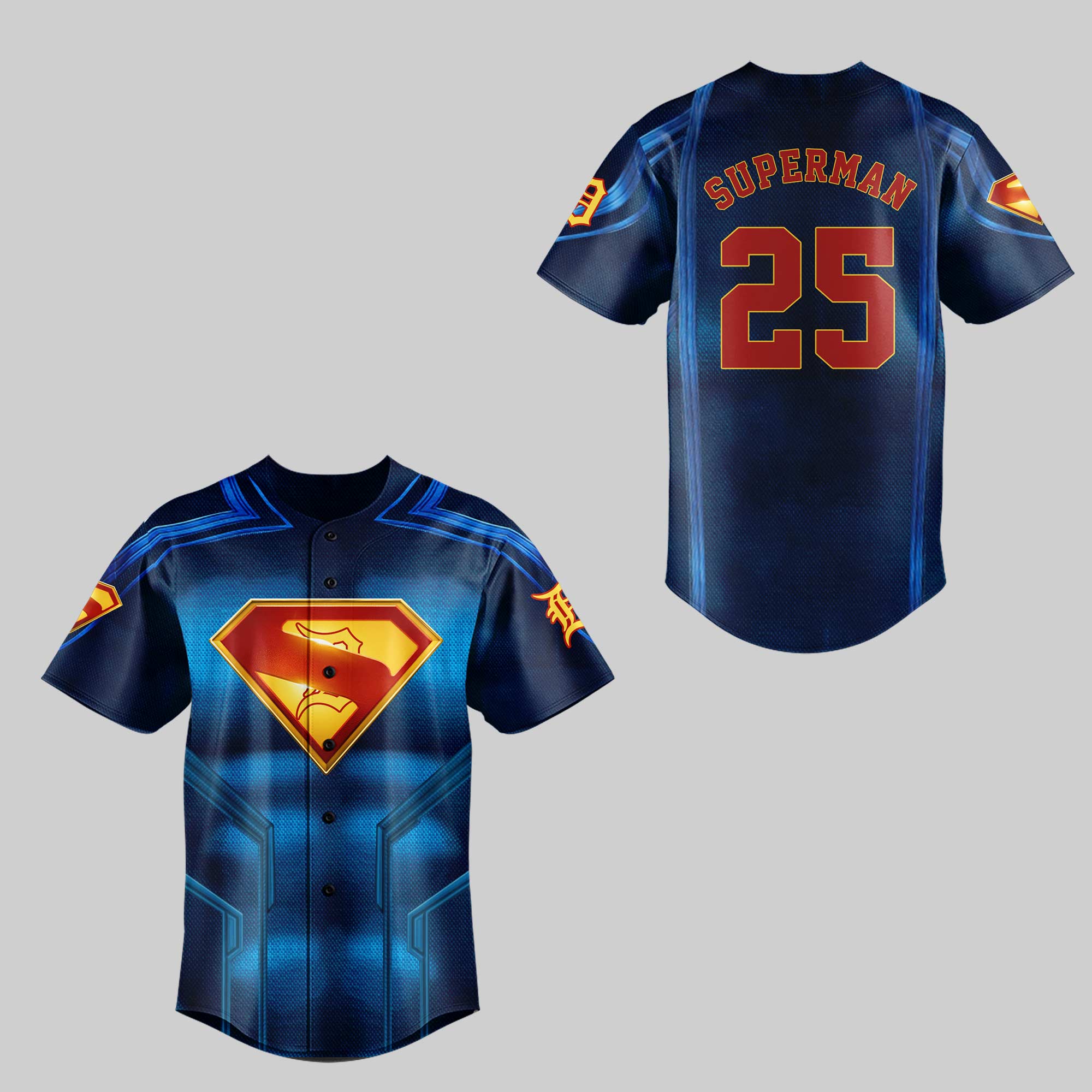 Detroit Tigers x Superman 2025 Special Edition Baseball Jersey