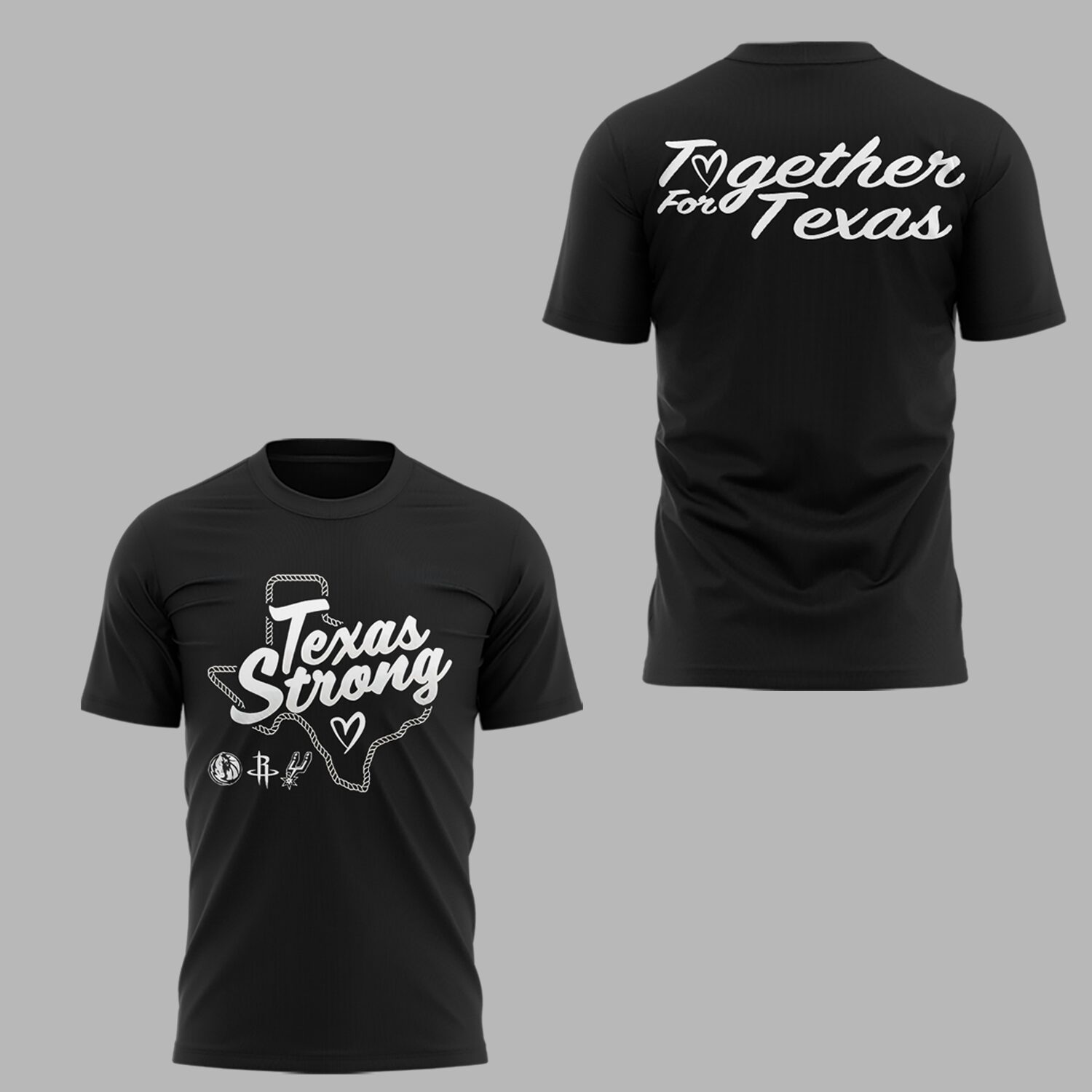 NBA x Texas Strong "Together for Texas" Special Black Shirt