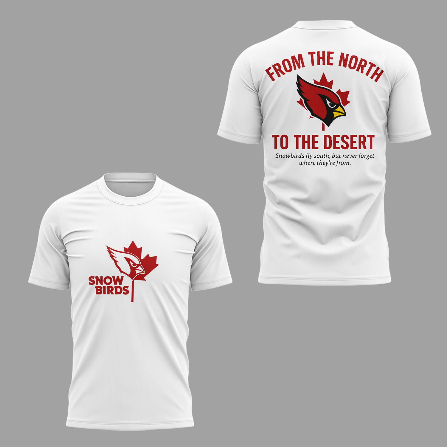 Arizona Cardinals “Snow Birds: From the North to the Desert” Tee Arizona Cardinals “Snow Birds: From the North to the Desert” Tee