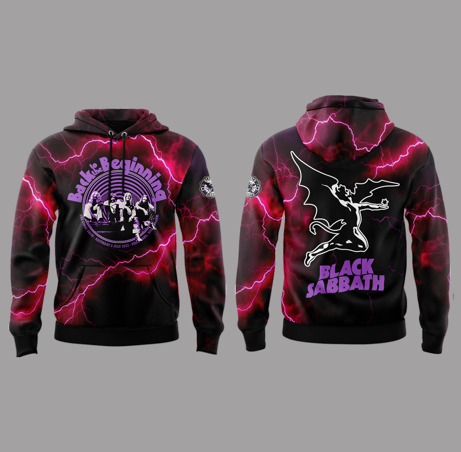 Black Sabbath Back To The Beginning Limited Edition Hoodie Set 2025 Black Sabbath Back To The Beginning Limited Edition Hoodie Set 2025