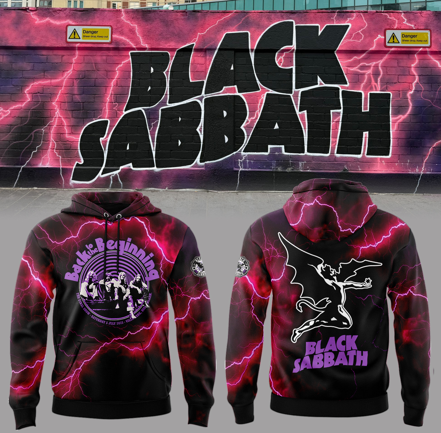 Black Sabbath Back To The Beginning Limited Edition Hoodie Set 2025 Black Sabbath Back To The Beginning Limited Edition Hoodie Set 2025