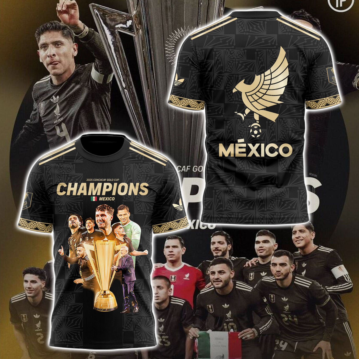 Mexico 2025 CONCACAF Gold Cup 2025 Champions Special Shirt Mexico 2025 CONCACAF Gold Cup 2025 Champions Special Shirt