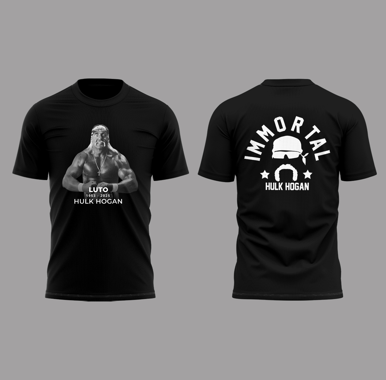 Hulk Hogan 1953-2025 Black T-shirt Hulk Hogan 1953-2025 Black T-shirt