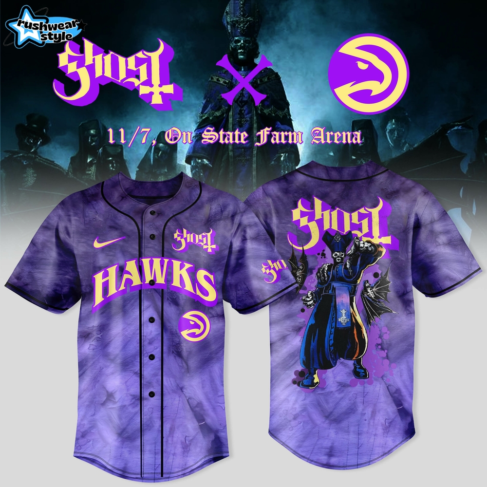 Atlanta Hawks x Ghost Band World Tour 2025 Jersey Atlanta Hawks x Ghost Band World Tour 2025 Jersey