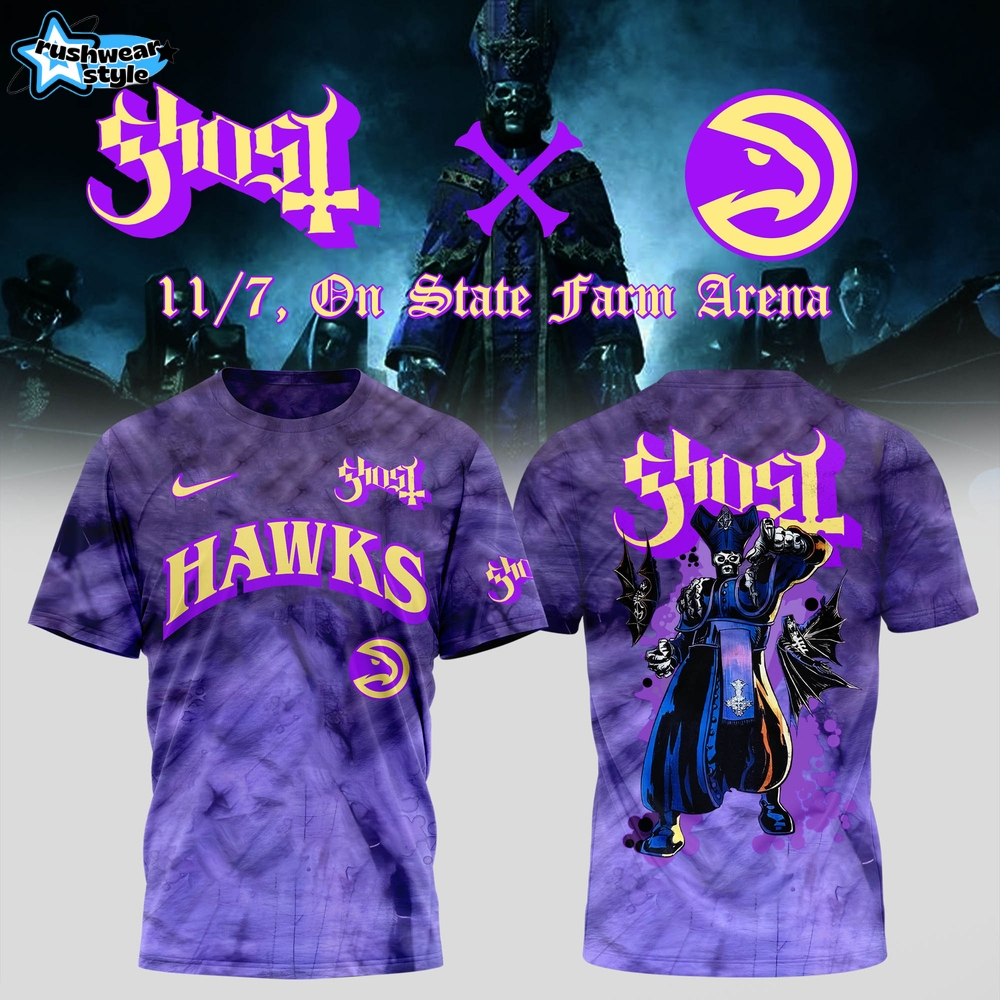 Atlanta Hawks x Ghost Band World Tour 2025 Shirt Atlanta Hawks x Ghost Band World Tour 2025 Shirt