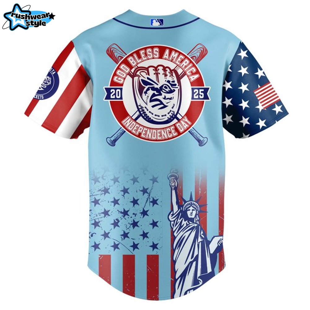 Augusta GreenJackets Happy Independence Day 2025 Baseball Jersey Augusta GreenJackets Happy Independence Day 2025 Baseball Jersey