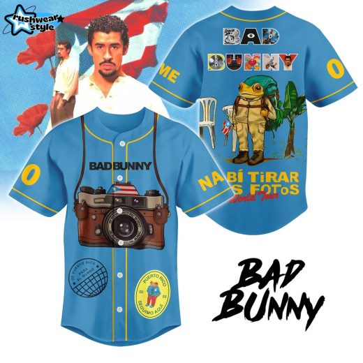 Bad Bunny DeBÍ TiRAR MÁS FOTOS World Tour 2025 Baseball Jersey