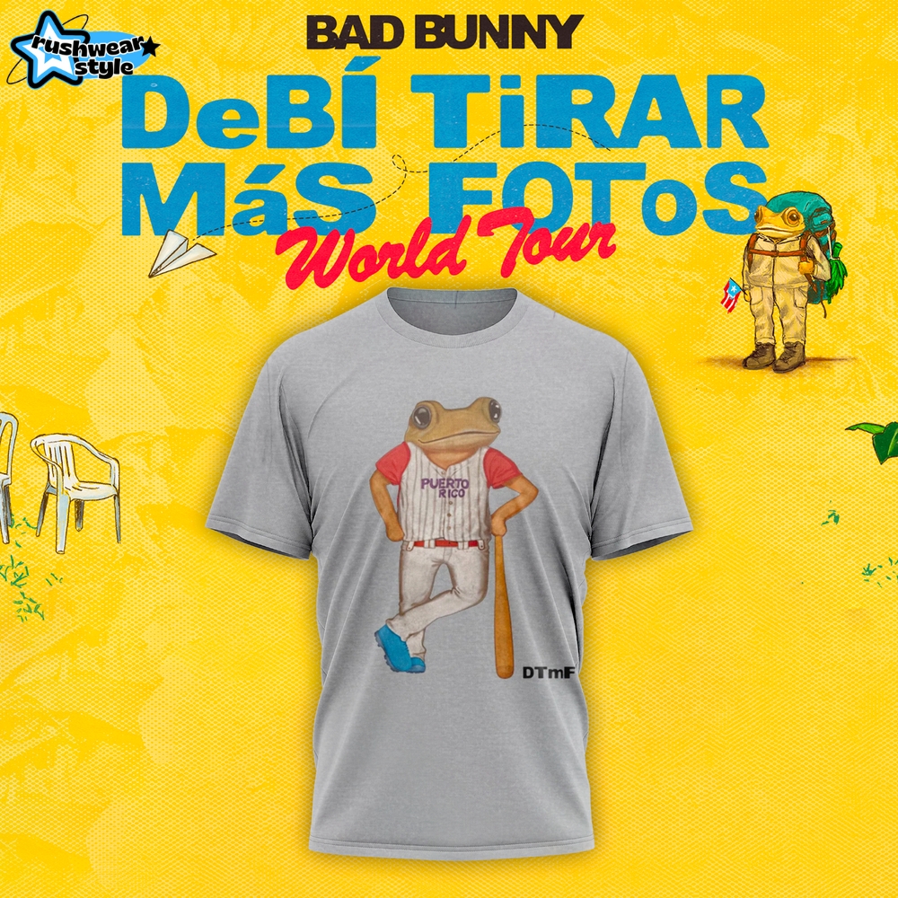 Bad Bunny DtMF World Tour 2025 Concho Baseball Tee Bad Bunny DtMF World Tour 2025 Concho Baseball Tee