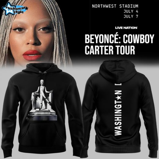 Beyonce Cowboys Carter Tour  x Washington DC Special Black Hoodie