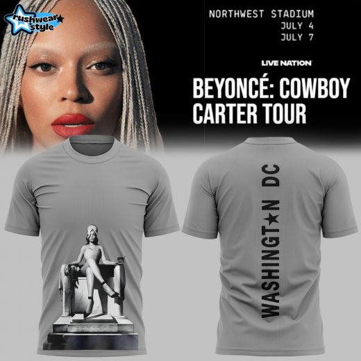 Beyonce Cowboys Carter Tour  x Washington DC Special Gray Tee