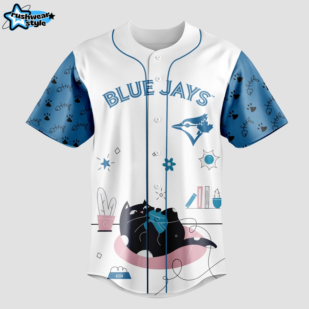 Blue Jays x International Cat Day Baseball Jersey Blue Jays x International Cat Day Baseball Jersey