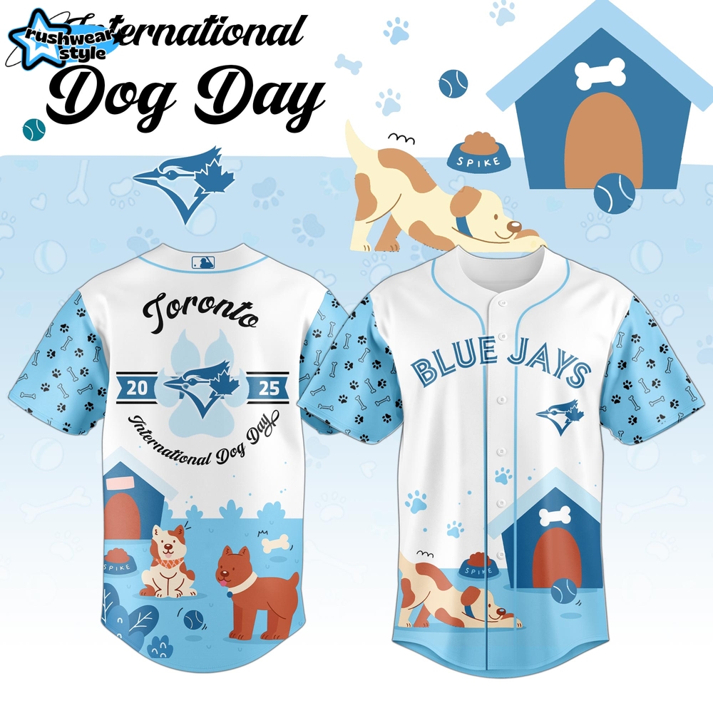 Blue Jays x International Dog Day Baseball Jersey Blue Jays x International Dog Day Baseball Jersey