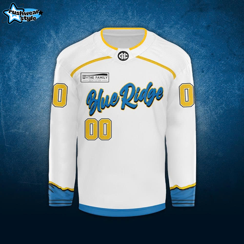 Blue Ridge Bobcats Pro Hockey Jerseys Season 25/26 White Blue Ridge Bobcats Pro Hockey Jerseys Season 25/26 White