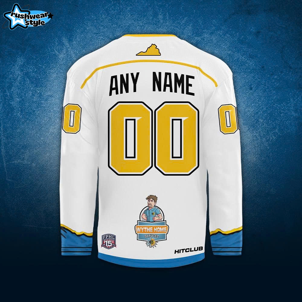 Blue Ridge Bobcats Pro Hockey Jerseys Season 25/26 White Blue Ridge Bobcats Pro Hockey Jerseys Season 25/26 White