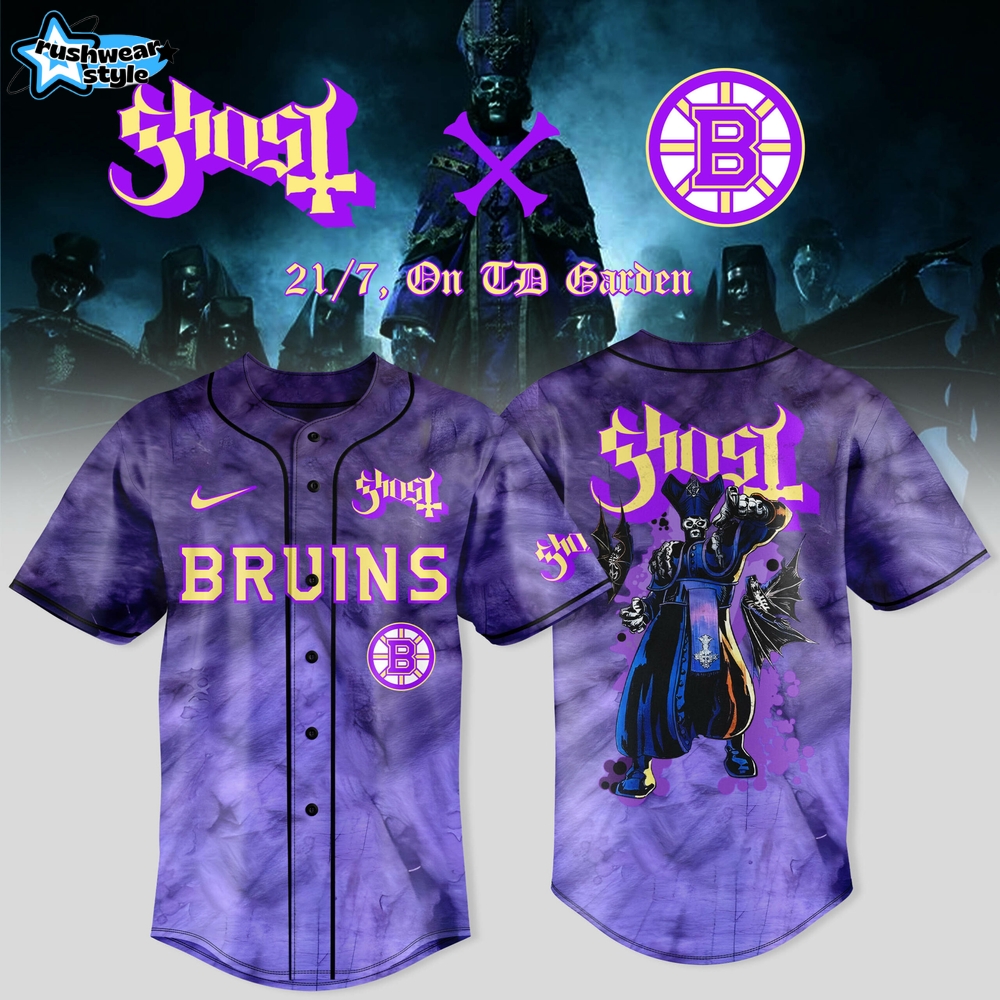 Boston Bruins x Ghost Band World Tour 2025 Jersey Boston Bruins x Ghost Band World Tour 2025 Jersey