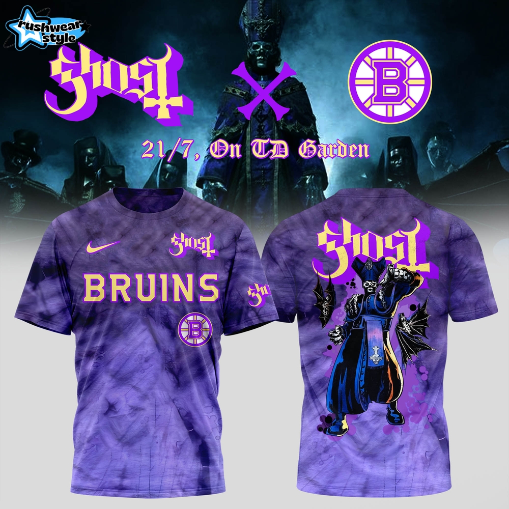 Boston Bruins x Ghost Band World Tour 2025 Shirt Boston Bruins x Ghost Band World Tour 2025 Shirt
