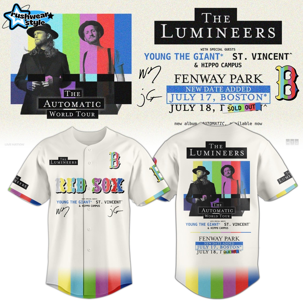 Boston Red Sox x The Lumineers Limited Edition 2025 Baseball Jersey Boston Red Sox x The Lumineers Limited Edition 2025 Baseball Jersey