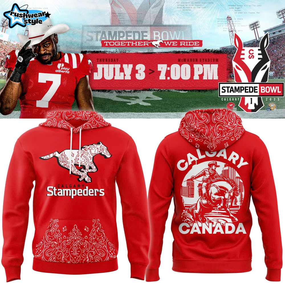 Calgary Stampeders Happy Canada Day Special Hoodie Calgary Stampeders Happy Canada Day Special Hoodie