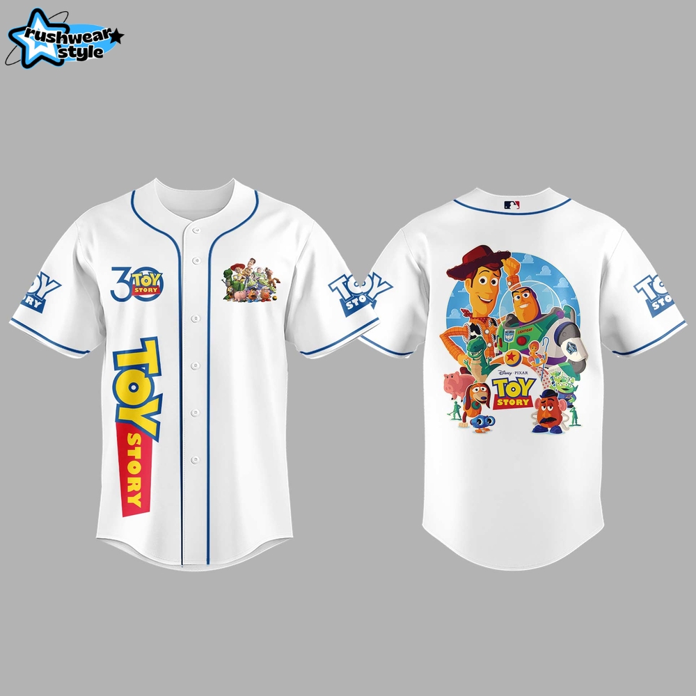 Celebrating 30 Years of Toy Story Special White Baseball Jersey Celebrating 30 Years of Toy Story Special White Baseball Jersey