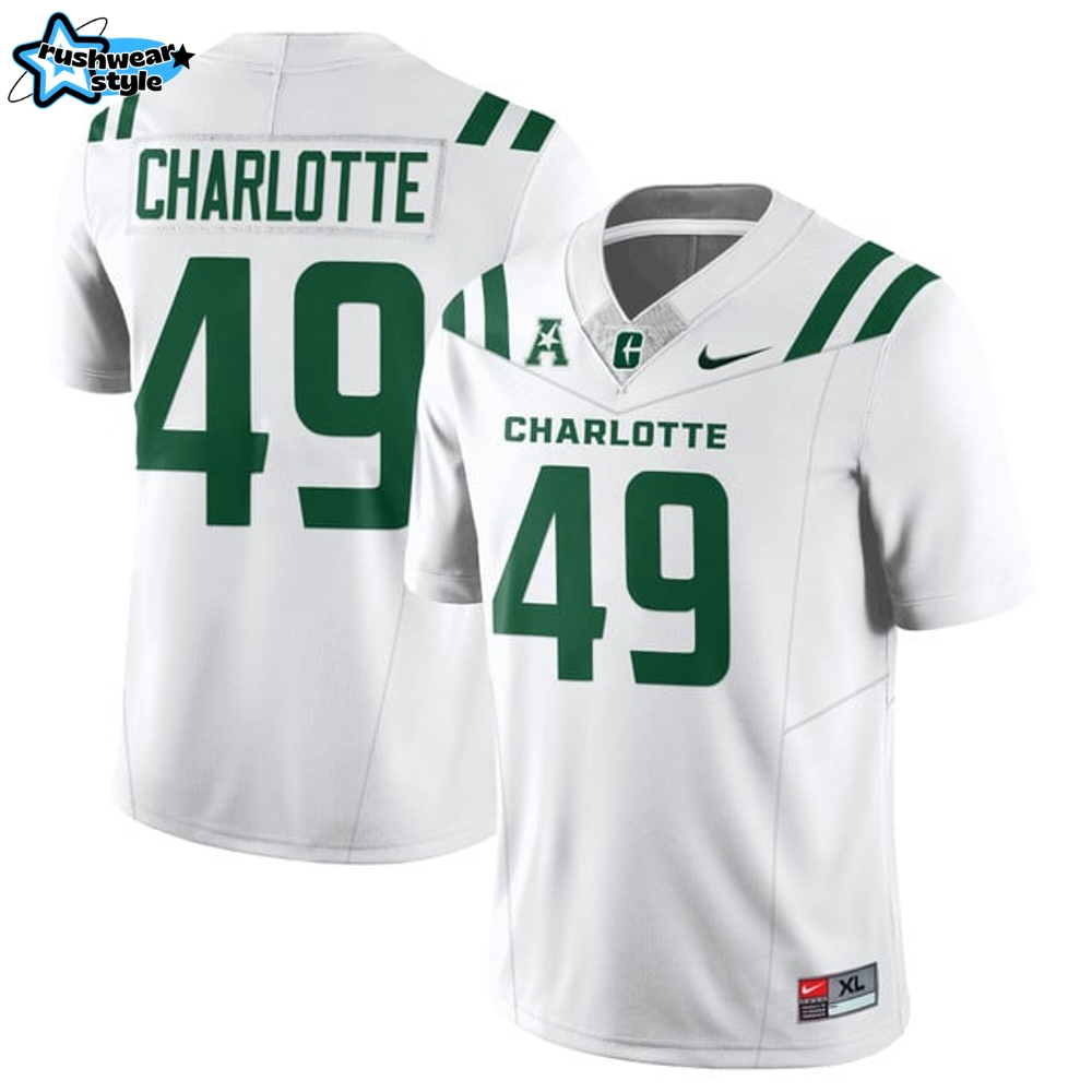 Charlotte 49ers Special New 2025 Football Jersey - White Charlotte 49ers Special New 2025 Football Jersey - White