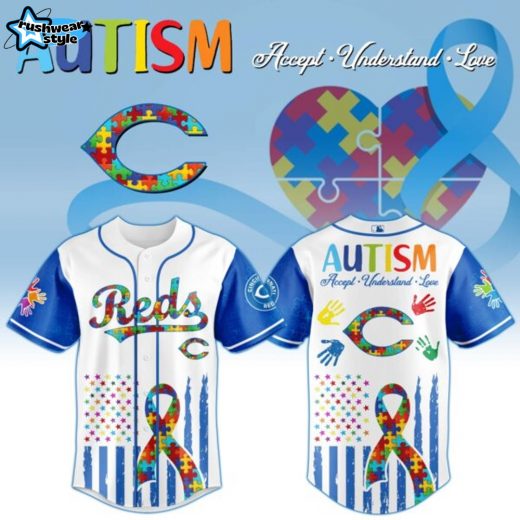 Cincinnati Reds × Special Autism Awareness Month Limited Edition Jersey
