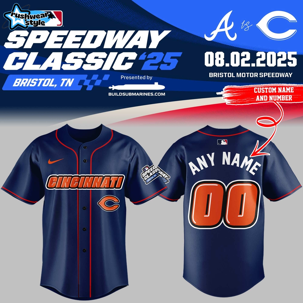 Cincinnati Reds Speedway Classic Custom Baseball Jersey Cincinnati Reds Speedway Classic Custom Baseball Jersey